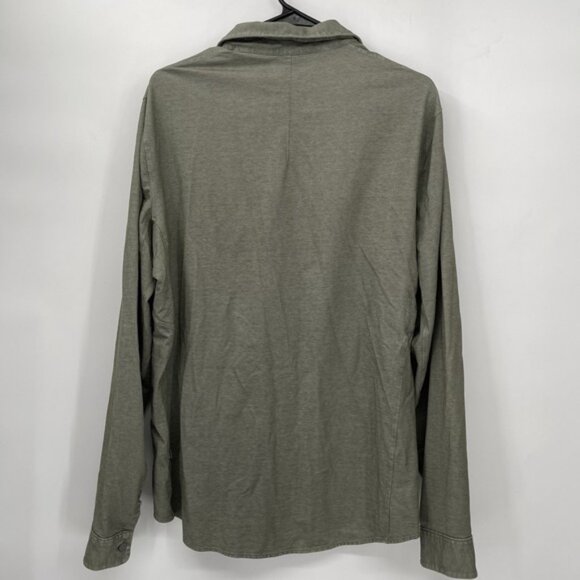 Lululemon Shirt Men's L Green Button Up‎ Long Sleeve Stretch Performance Work - Picture 5 of 6